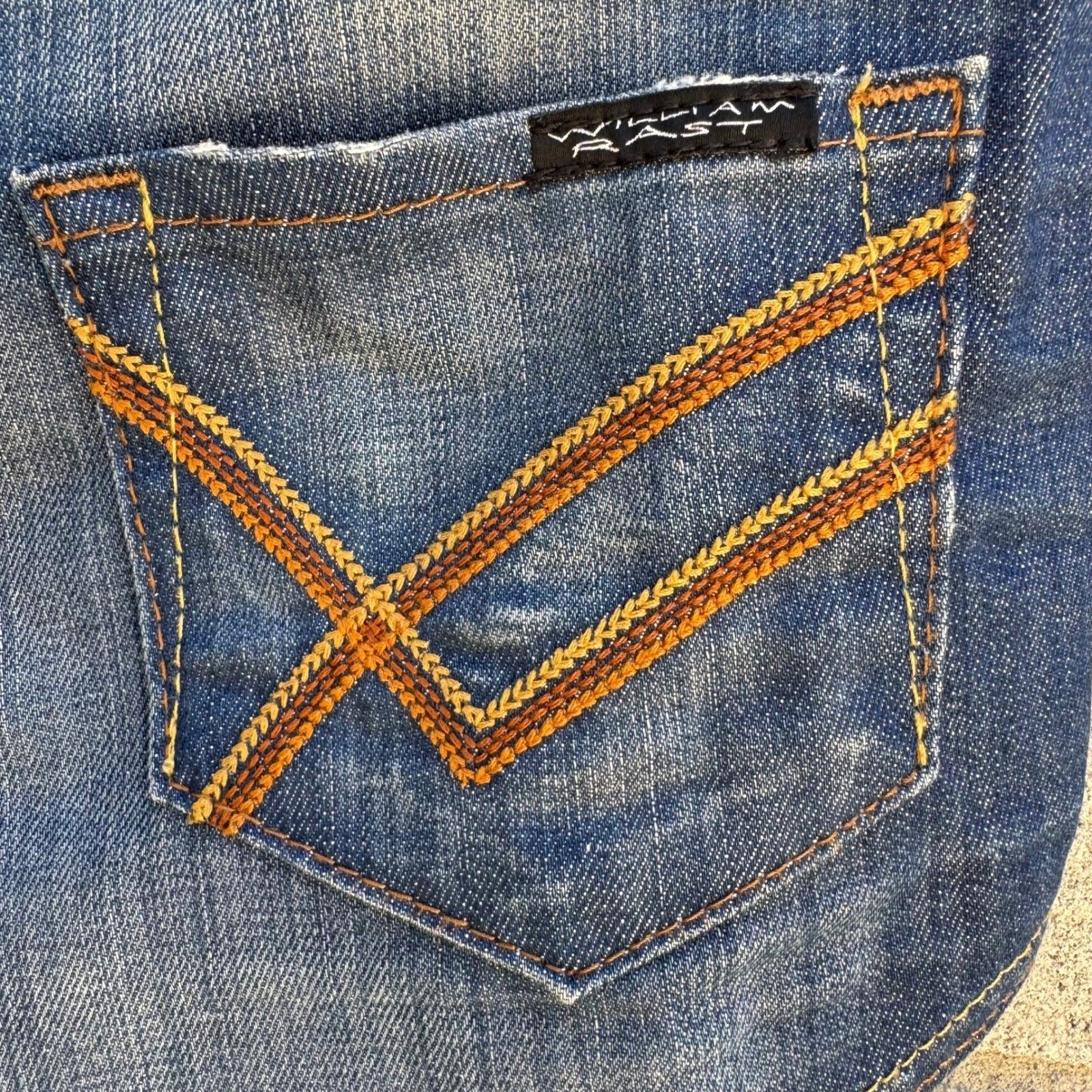 William Rast Y2K High Waisted Cheeky Denim Micro Shorts Hot Pants Back Zip 26