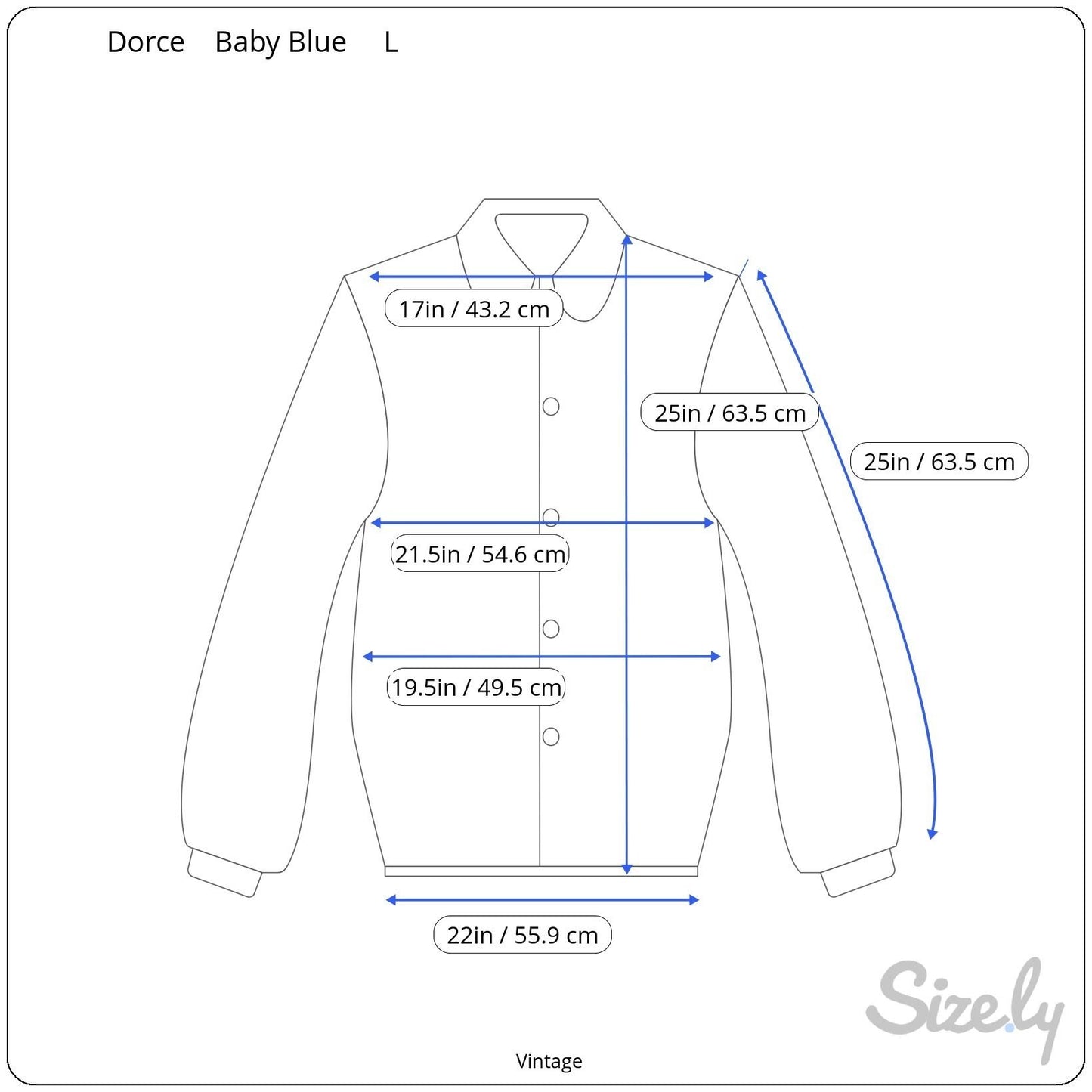 Dorce Vintage 70s Womens Light Blue Button-Up Long Sleeve Shirt Blouse Top 16