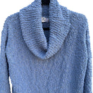 Switch Pink Republic Womens Blue Chunky Knit Cowl Neck Lightweight Knit Sweater XL 2 image