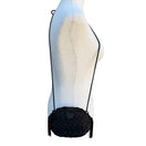 Switch La Regale Handmade Black Woven Crossbody Clamshell Evening Bag Tassels Gold Snap 2 image