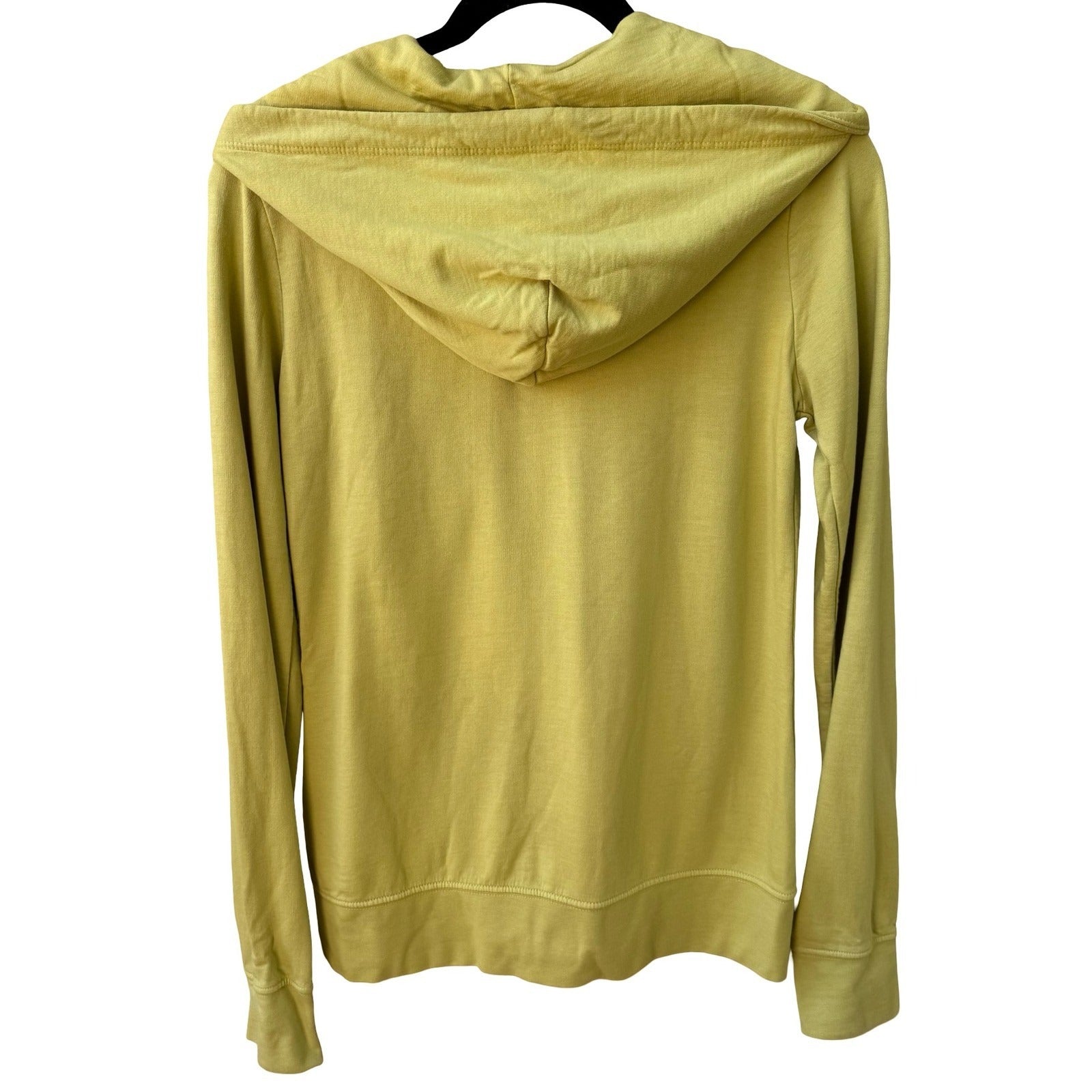 American Giant Supima Cotton Modal Sustainable Athleisure Zip Up Hoodie Yellow S