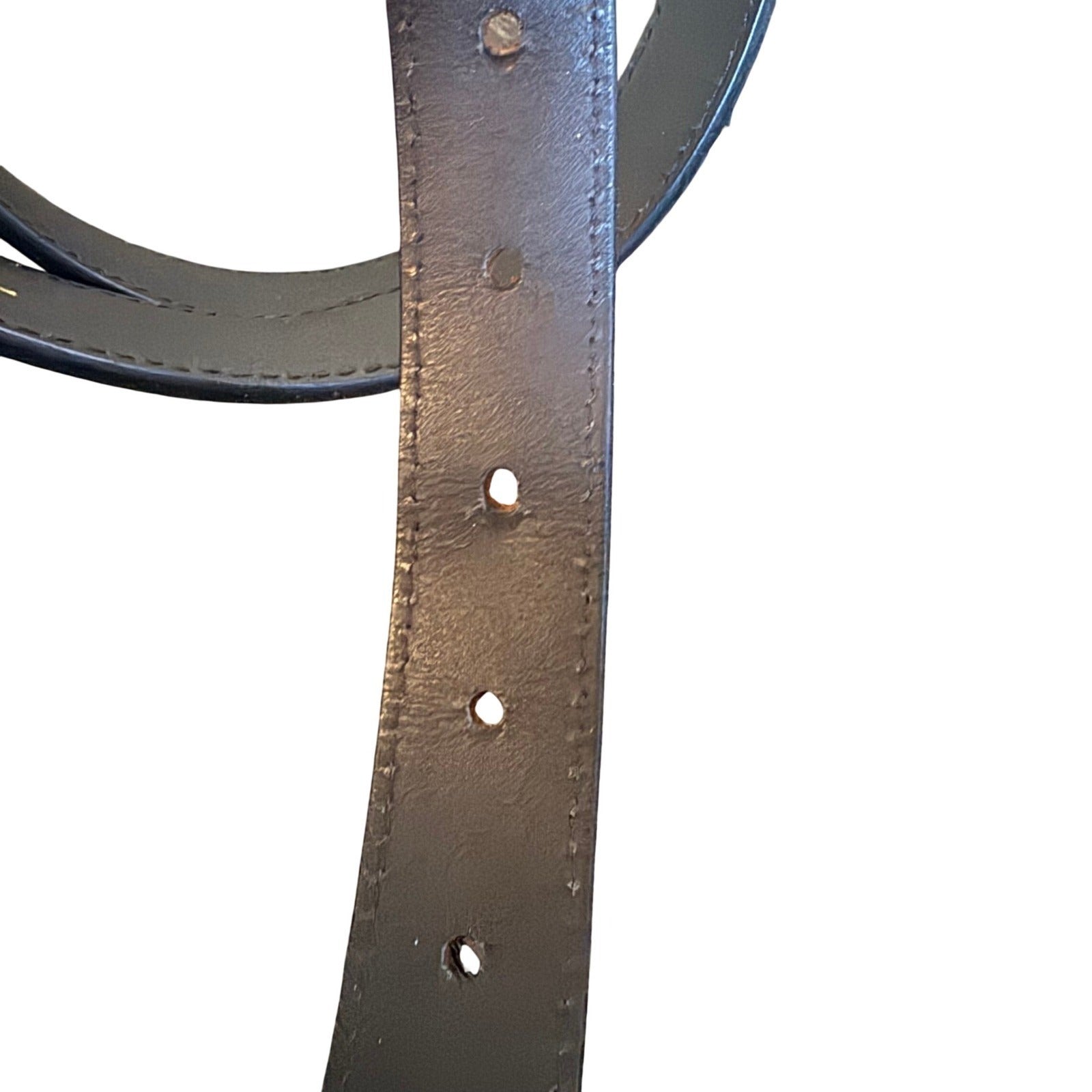 Brown Genuine Leather Belt XL Brass Buckle Classic Casual Western Made Guatemala