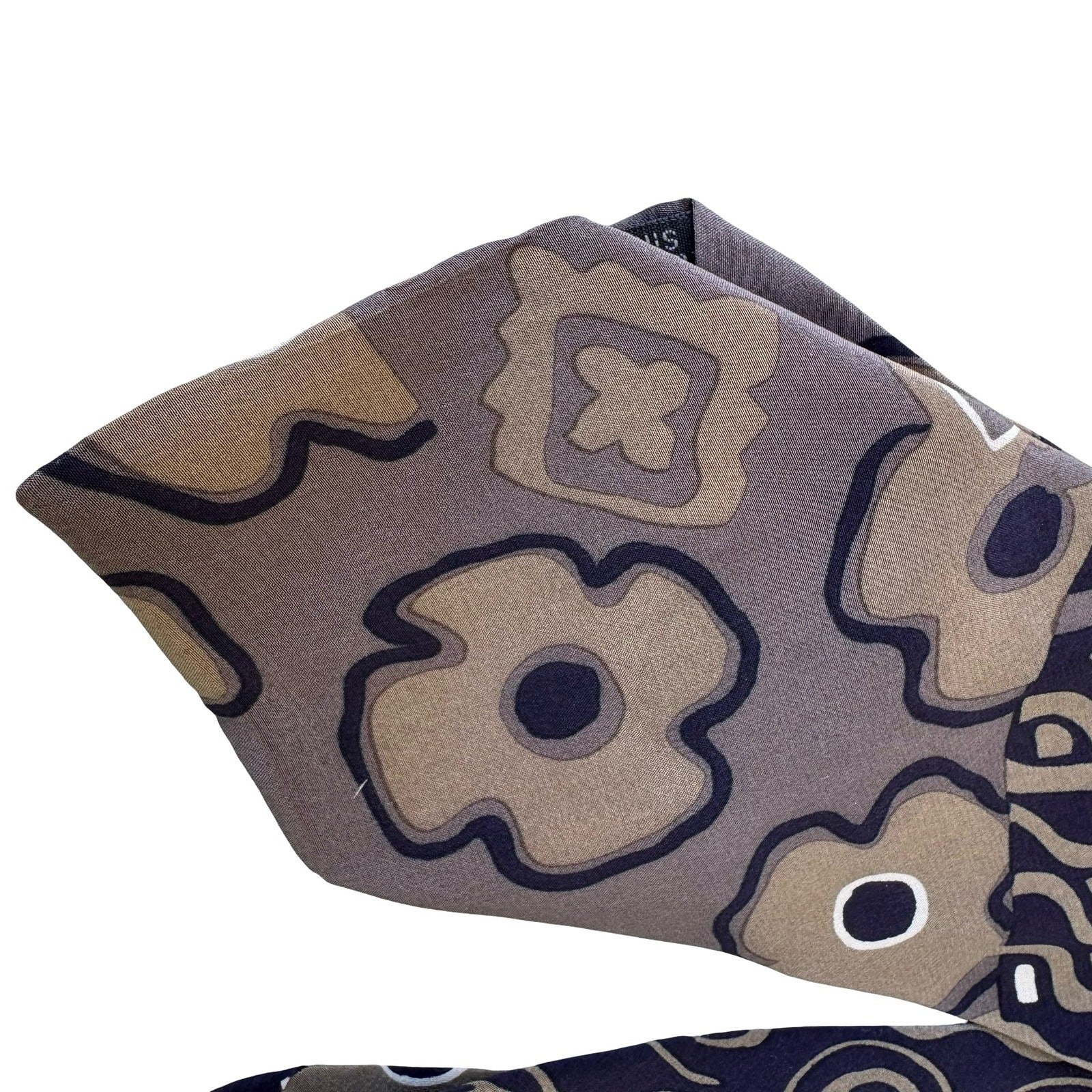 Don Loper Beverly Hills Vintage Italian Silk Necktie Navy Floral Dandy Mad Men