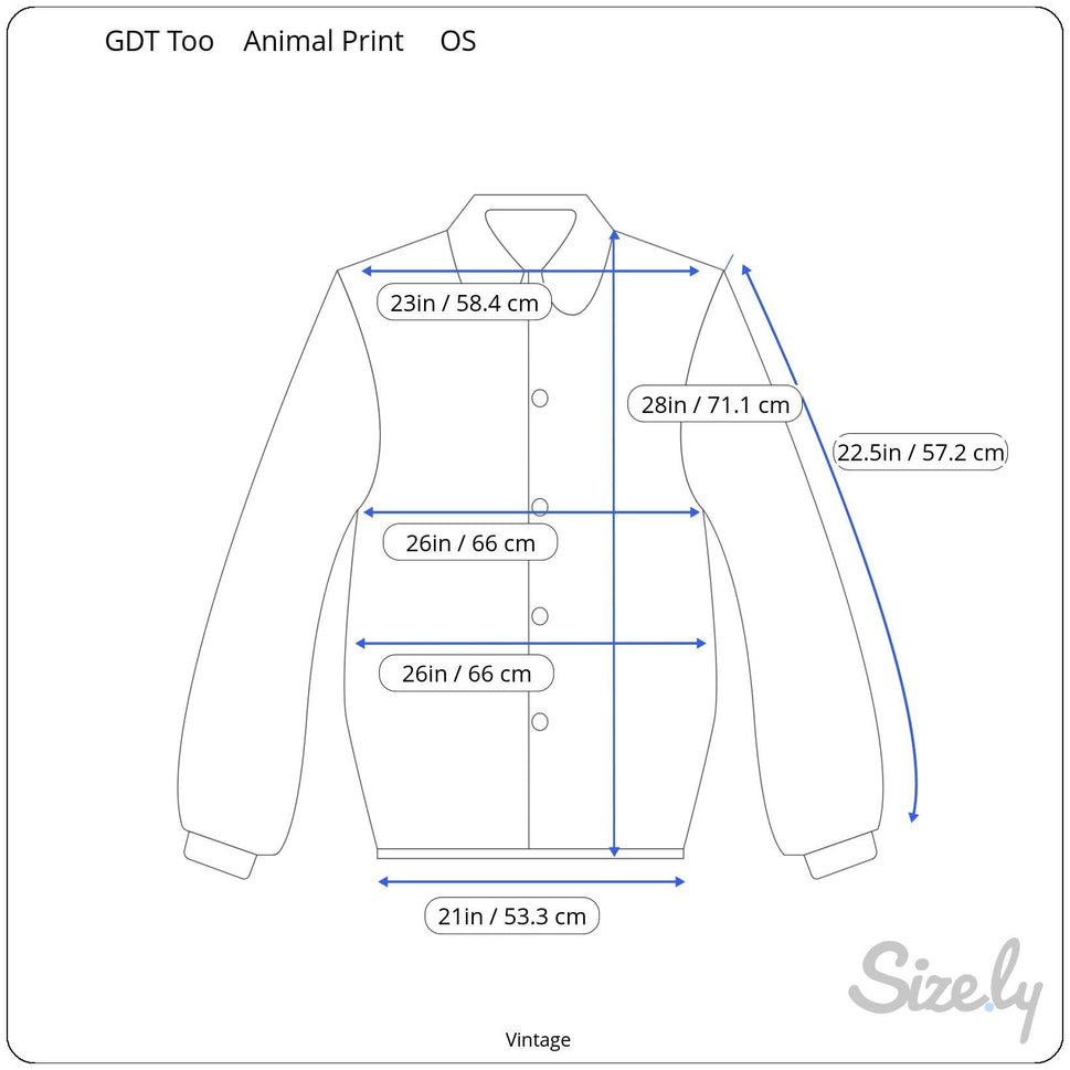 GDT Too Vintage 80s 90s Womens Glam Leopard Print Button-Down Bomber Jacket OS