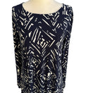 Switch Lauren Ralph Lauren Minimalist Preppy Geometric Abstract Shift Dress Navy Mod 4 3 image