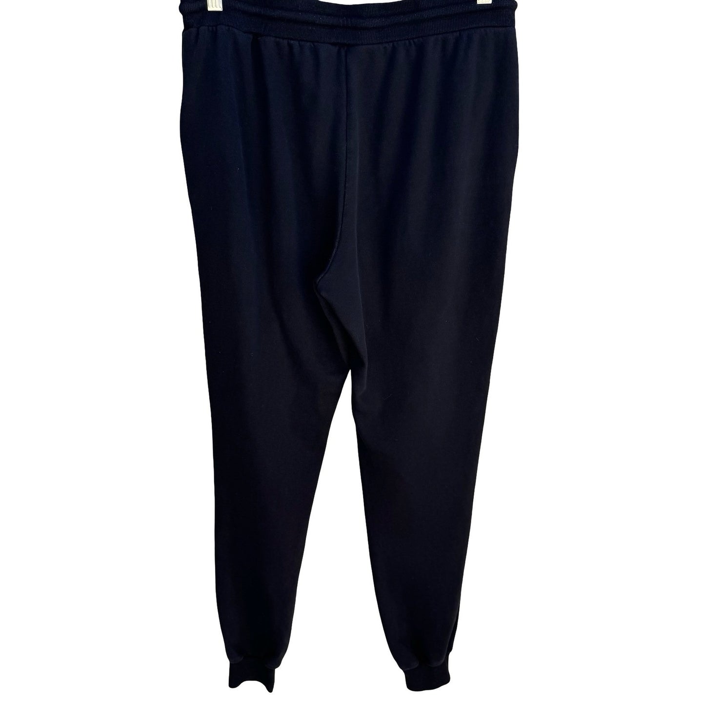 Distressed Thrashed Ripped Jogger Sweatpants Streetwear Edgy Grunge Black Mens L