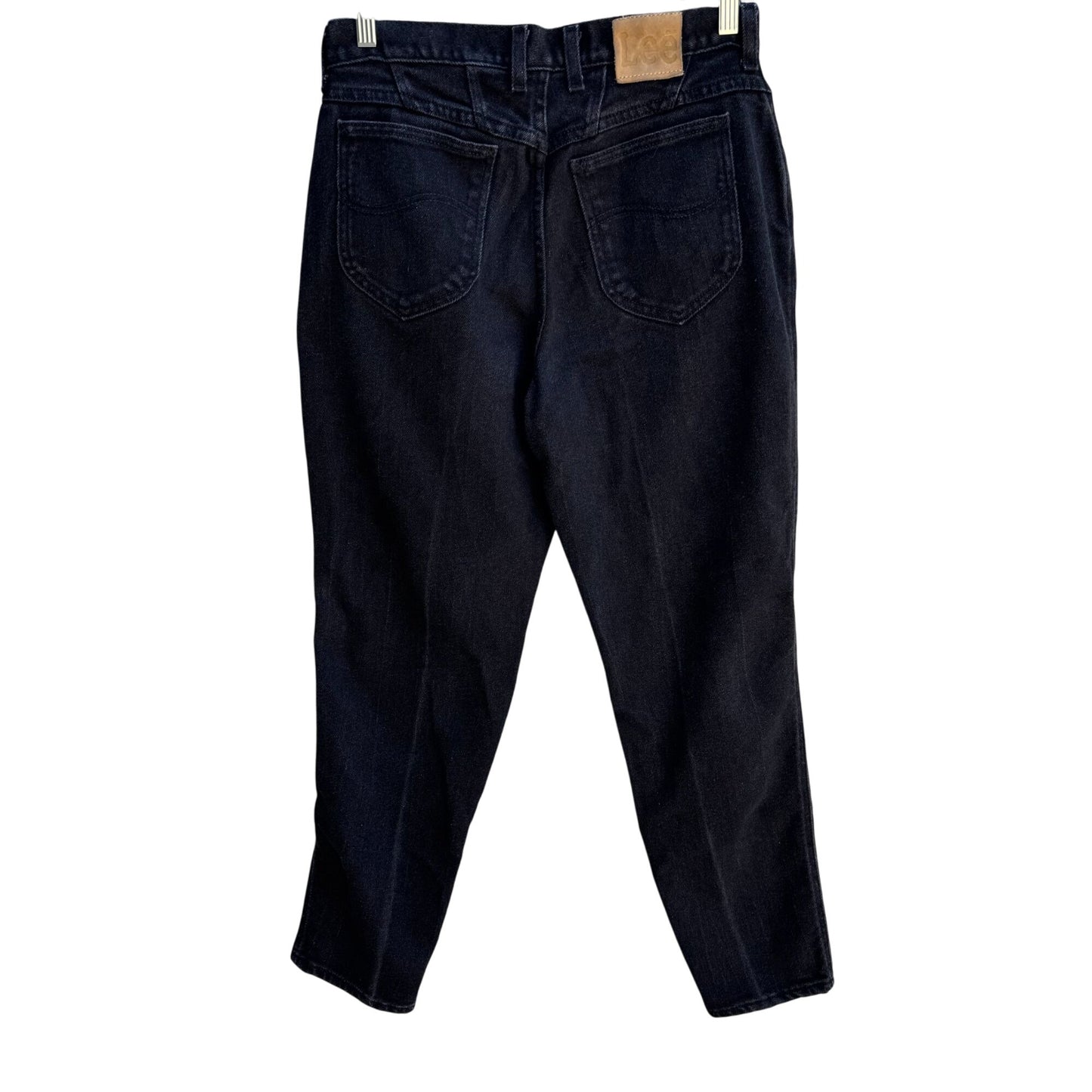 Lee Riveted Womens Vintage Black Relaxed Fit High Waist Tapered Leg Mom Jeans 14