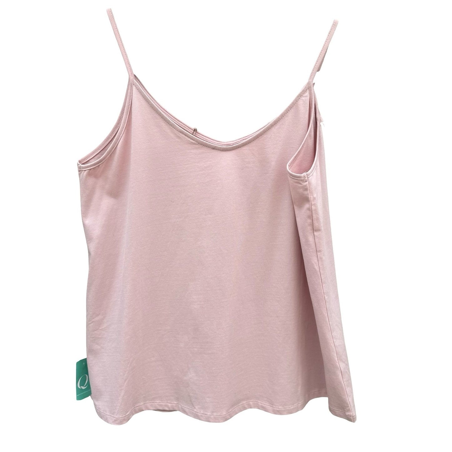 IJOAH Womens Pink Ruffle Button Front Cotton Cami Tank Top T16513 Small NEW