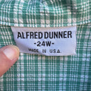 Switch Alfred Dunner Vintage 24W Green Plaid Seersucker Preppy Button-Up Light Jacket 2 image