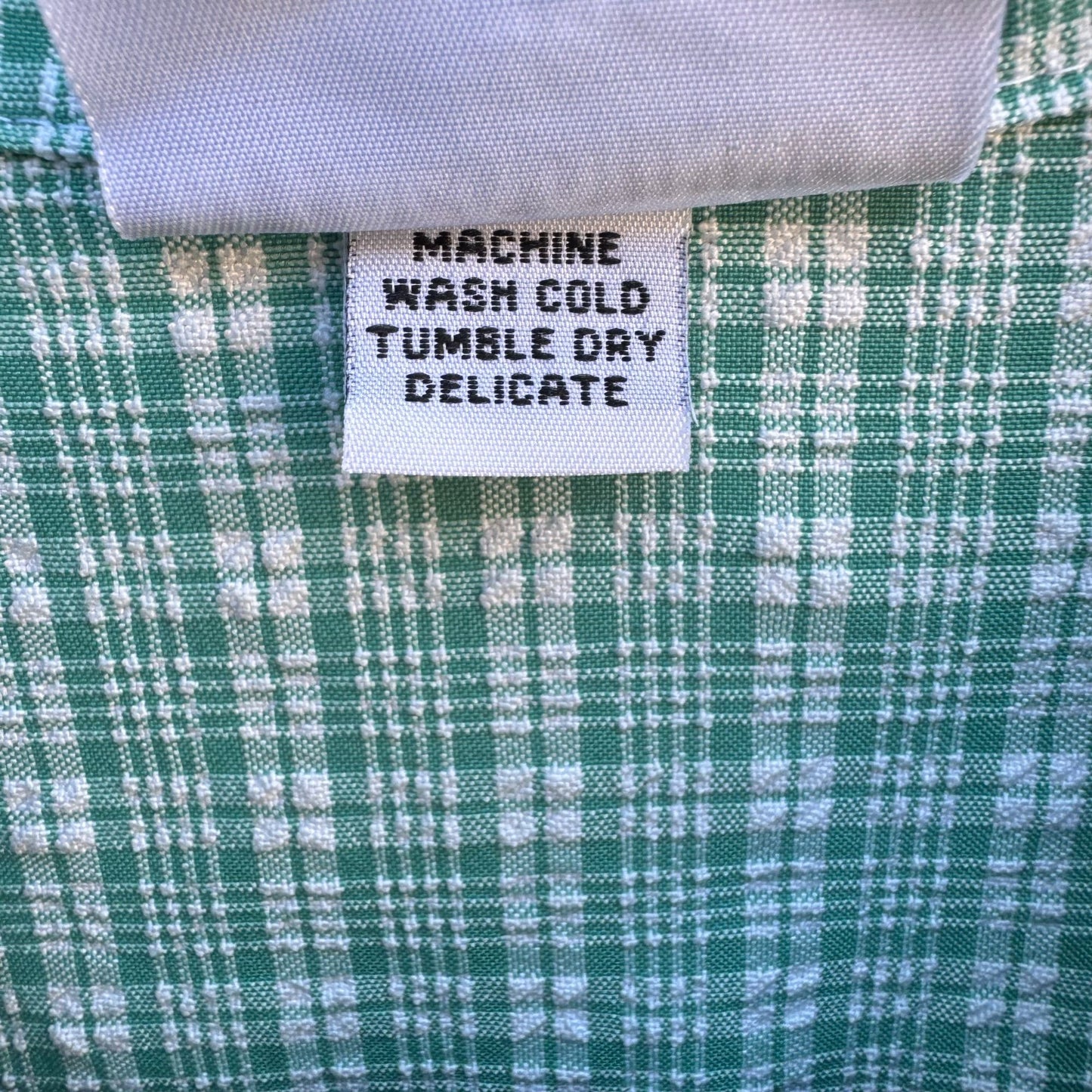 Alfred Dunner Vintage 24W Green Plaid Seersucker Preppy Button-Up Light Jacket