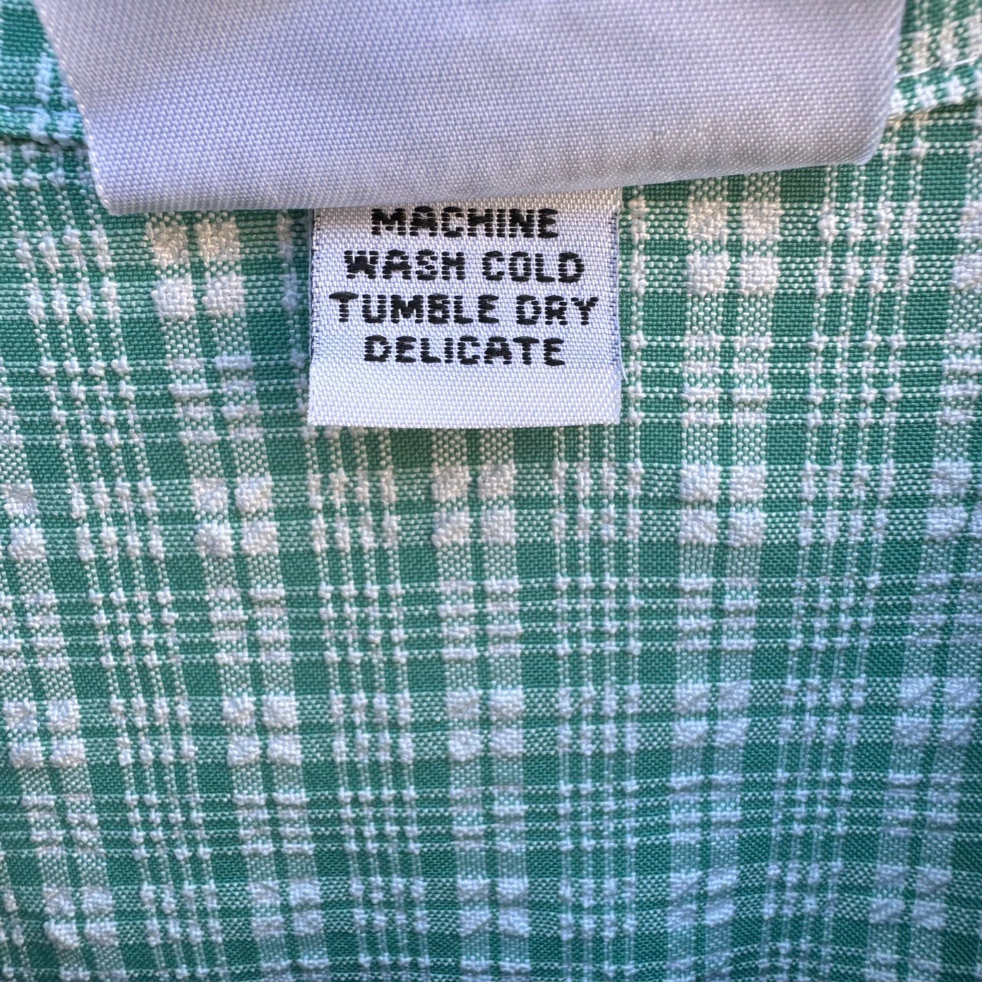 Alfred Dunner Vintage 24W Green Plaid Seersucker Preppy Button-Up Light Jacket