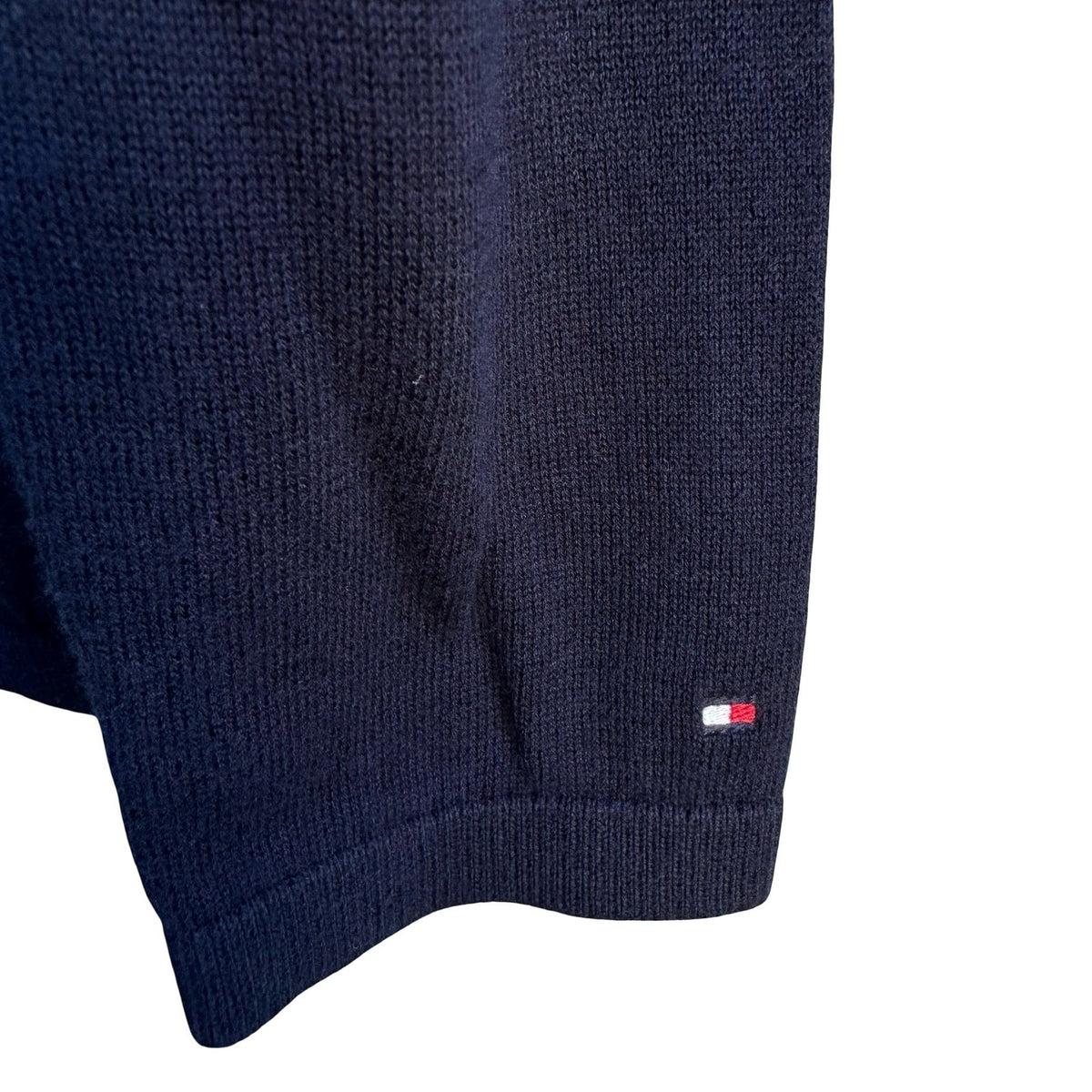 Tommy Hilfiger Nautical Pima Cotton Preppy Coastal Anchor Yacht Sweater Navy M