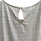 Switch Jones New York Womens Sleeveless Pleat Neck Keyhole Back Check Print Blouse New L 3 image