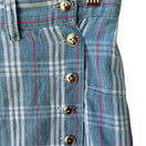 Switch Jarama Vintage Women&#39;s Blue Plaid Lightweight Button-Front Pocket Skort - 13 3 image