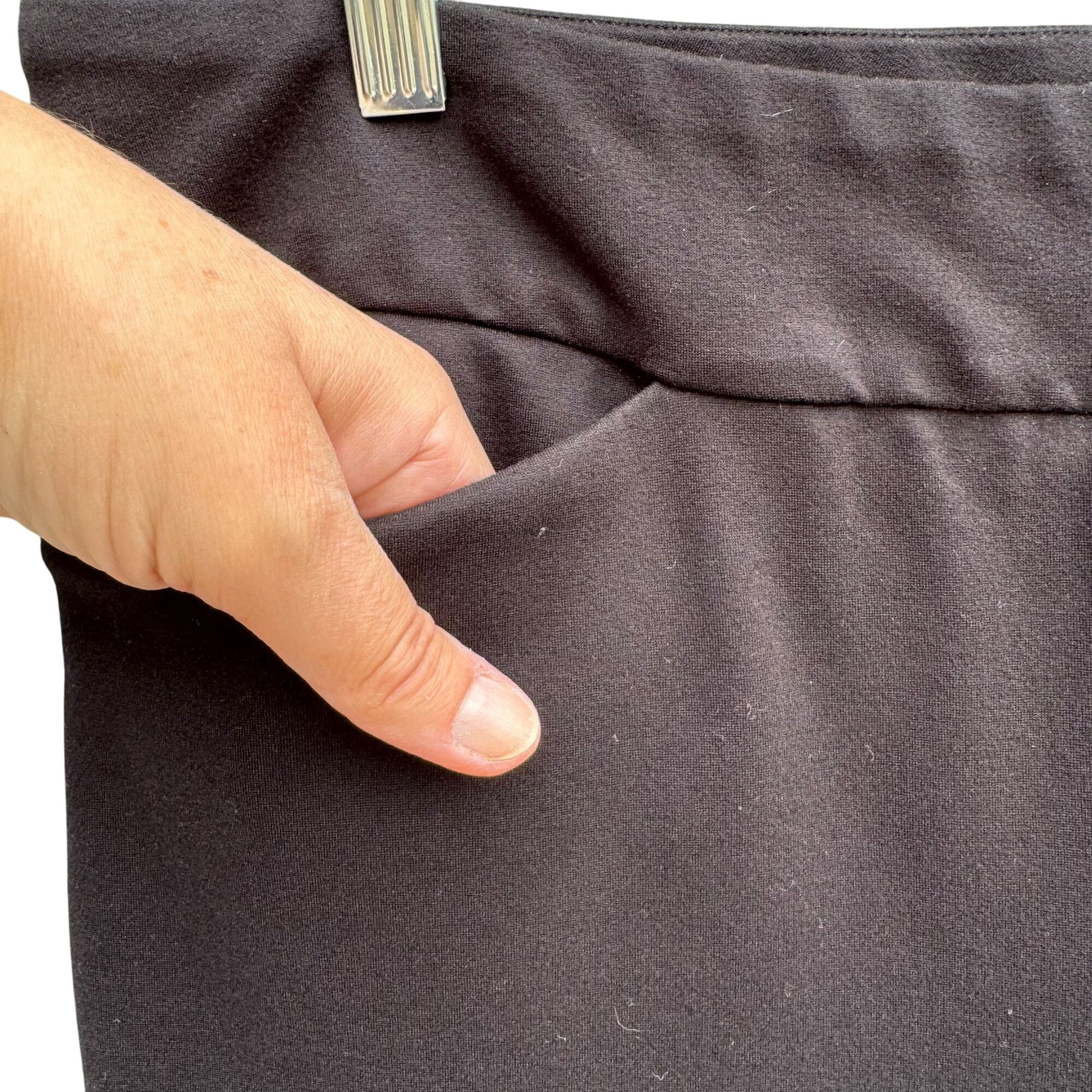 Dalia Womens 2 Black 1 Gray Stretch Slim Fit Pocket Ankle Pant Set of 3 Pants XL