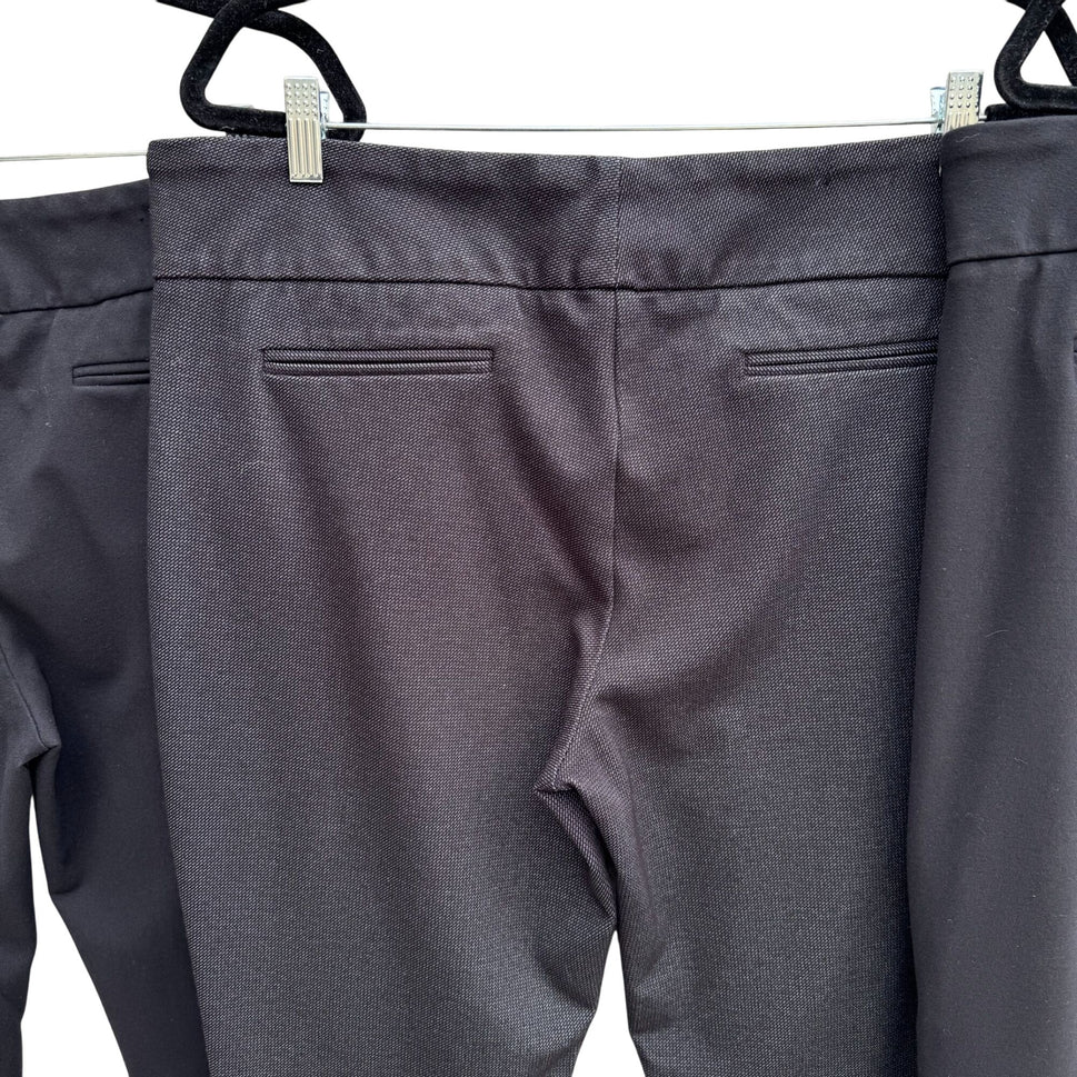 Dalia Womens 2 Black 1 Gray Stretch Slim Fit Pocket Ankle Pant Set of 3 Pants XL
