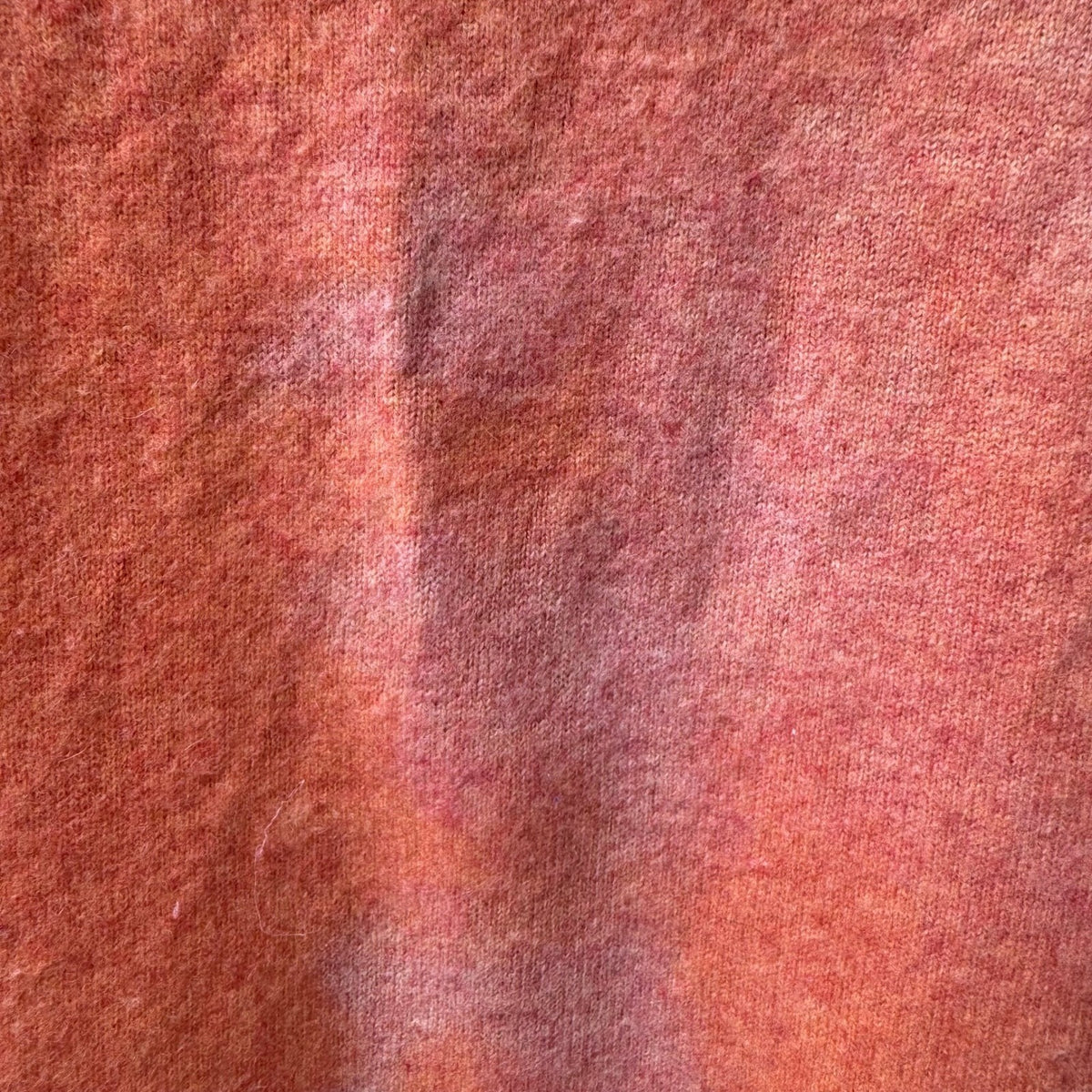 Lands End 100% Cashmere Preppy Minimalist Natural Fiber Polo Sweater Orange XL