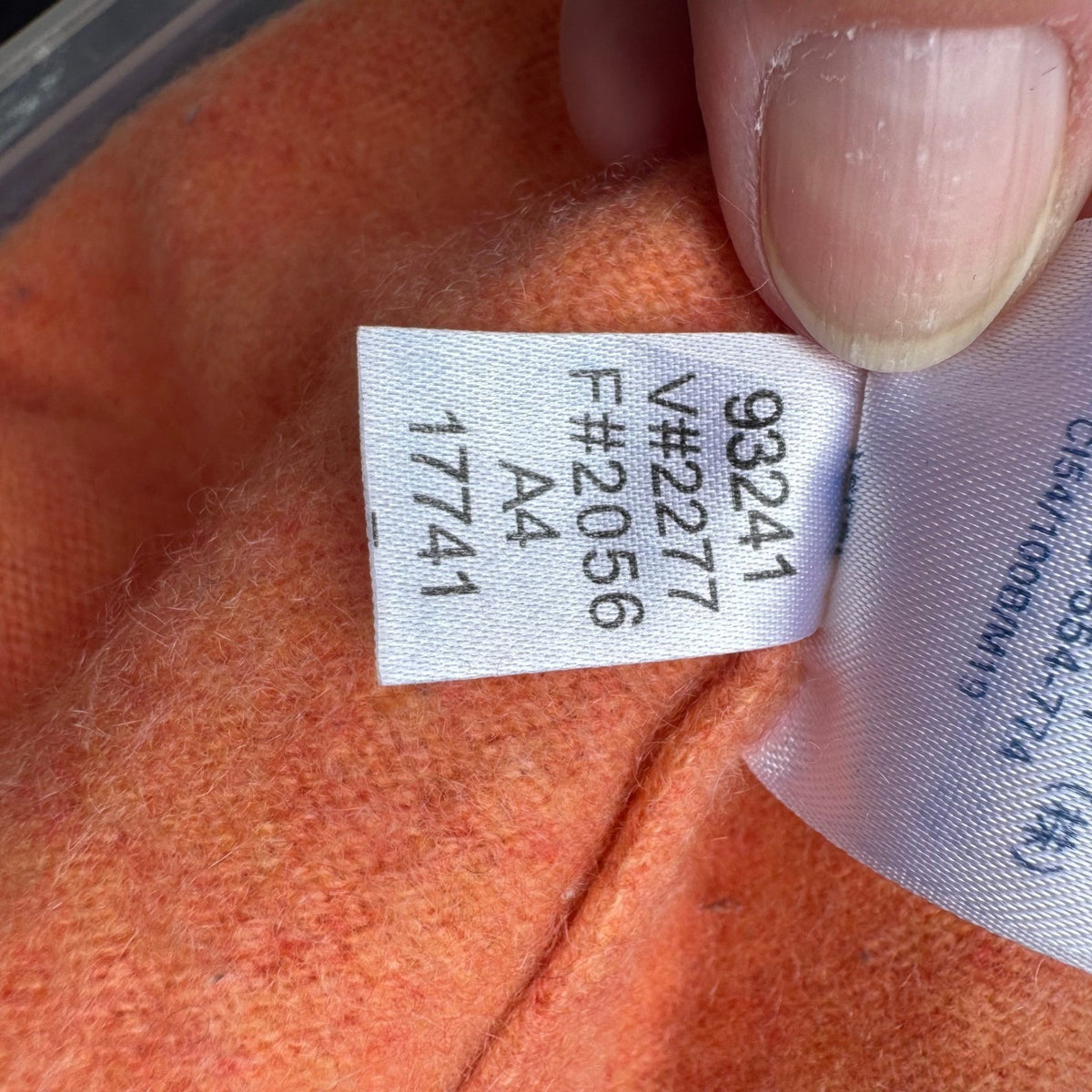 Lands End 100% Cashmere Preppy Minimalist Natural Fiber Polo Sweater Orange XL