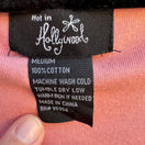 Switch Hot in Hollywood Pink Scoop Neck Elbow Sleeve 100% Cotton Top Womens Medium 2 image