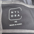 Switch Nylora Criss-Cross Metallic Waistband Activewear Gym Leggings Balletcore Grey XS 2 image