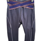 Switch Nylora Criss-Cross Metallic Waistband Activewear Gym Leggings Balletcore Grey XS 3 image