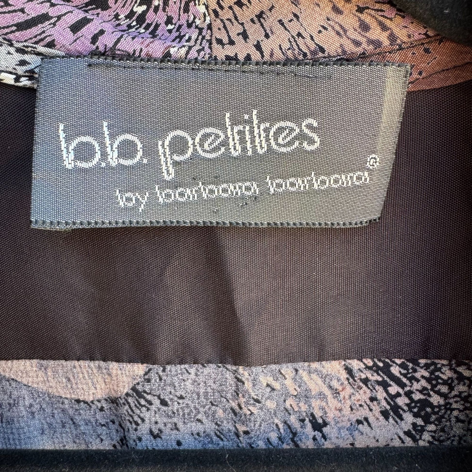 BB Petites By Barbara Barbara Vintage 80s Floral Print V Neck Short Sleeve Dress