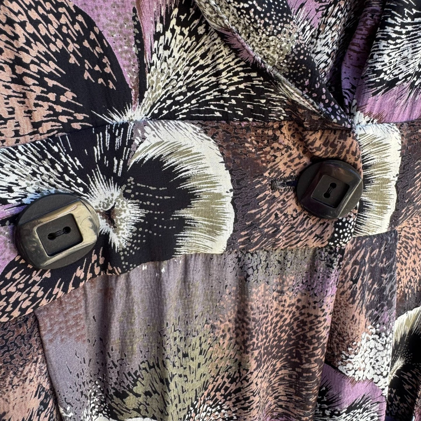 BB Petites By Barbara Barbara Vintage 80s Floral Print V Neck Short Sleeve Dress