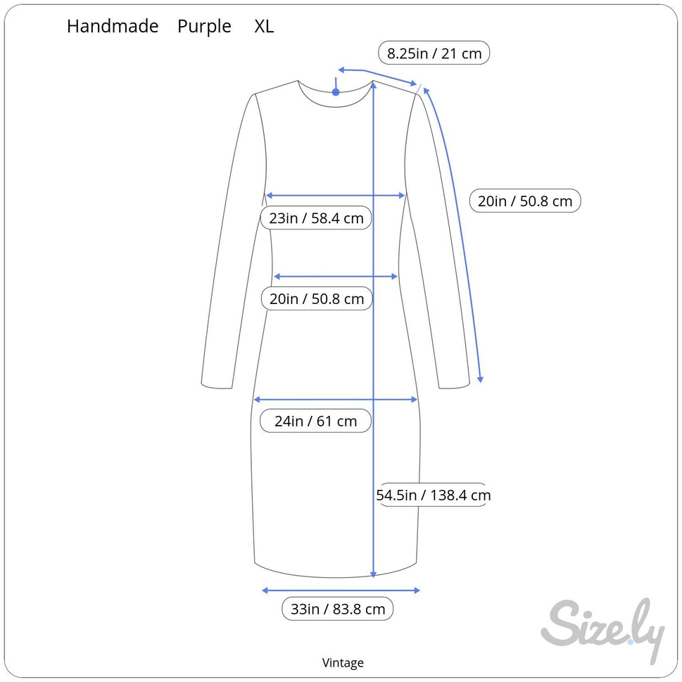Bula Fiji Vintage Handmade Womens Tan Purple Floral Housecoat Style Tunic Dress