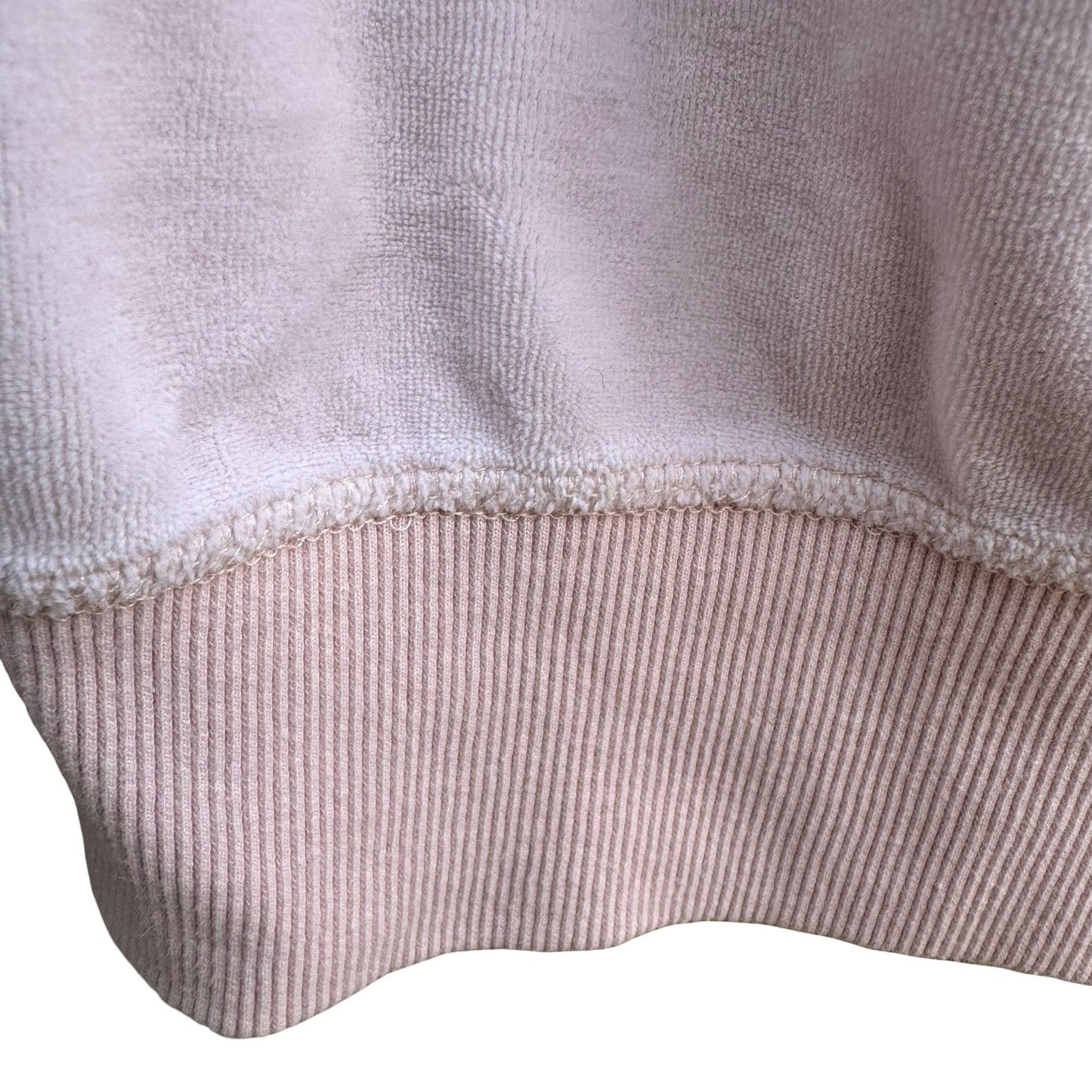 Calvin Klein Y2K McBling Athleisure Pink Velour Zip Up Hoodie Studded CK Logo M