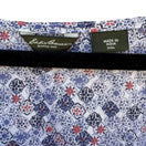 Switch Eddie Bauer Blue Mosaic Boho Floral Cotton Top XXL Sleeveless Coastal Cottage 2 image