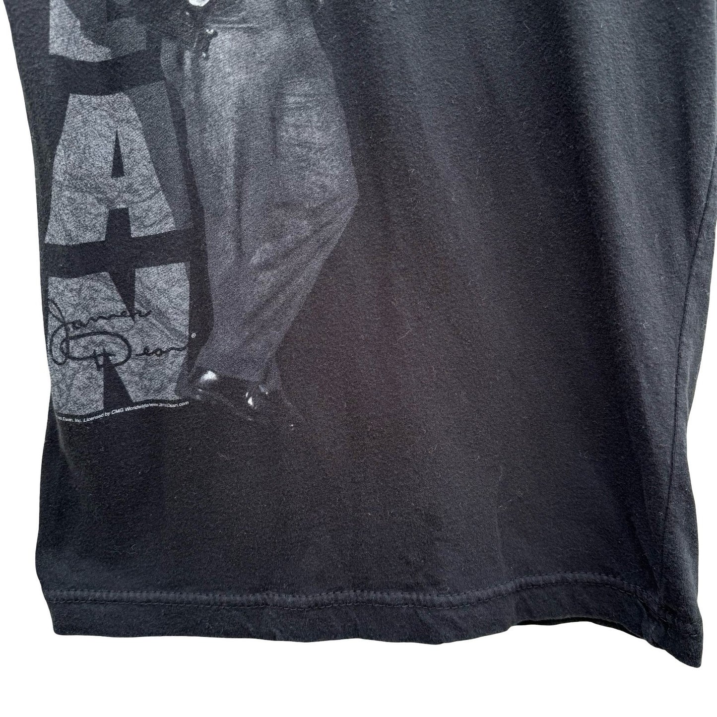 James Dean Graphic Y2K Baby Tee Black Cap Sleeve Slim Fit Small Retro Hollywood