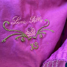 Switch Love Polly Y2K Cowgirl Floral Chenille Embroidered Western Snap Shirt Pink XS 2 image