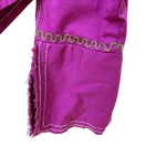 Switch Love Polly Y2K Cowgirl Floral Chenille Embroidered Western Snap Shirt Pink XS 3 image