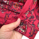 Switch Coldwater Creek Shaped Womens Red Paisley Button-Up Long-Sleeve Shirt Blouse S 3 image