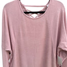 Switch So Womens Rose Pink Knit Crisscross Open Back Detail Knit Top Junior Fit New XXL 2 image