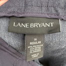 Switch Lane Bryant Womens Charcoal Blue Flat Front Stretch Straight Leg Dress Pants 16 3 image