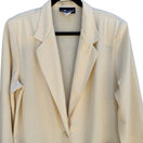 Switch Sag Harbor Vintage 80s 90s Banana Cream Old Money Blazer Jacket 16 Oversized 3 image