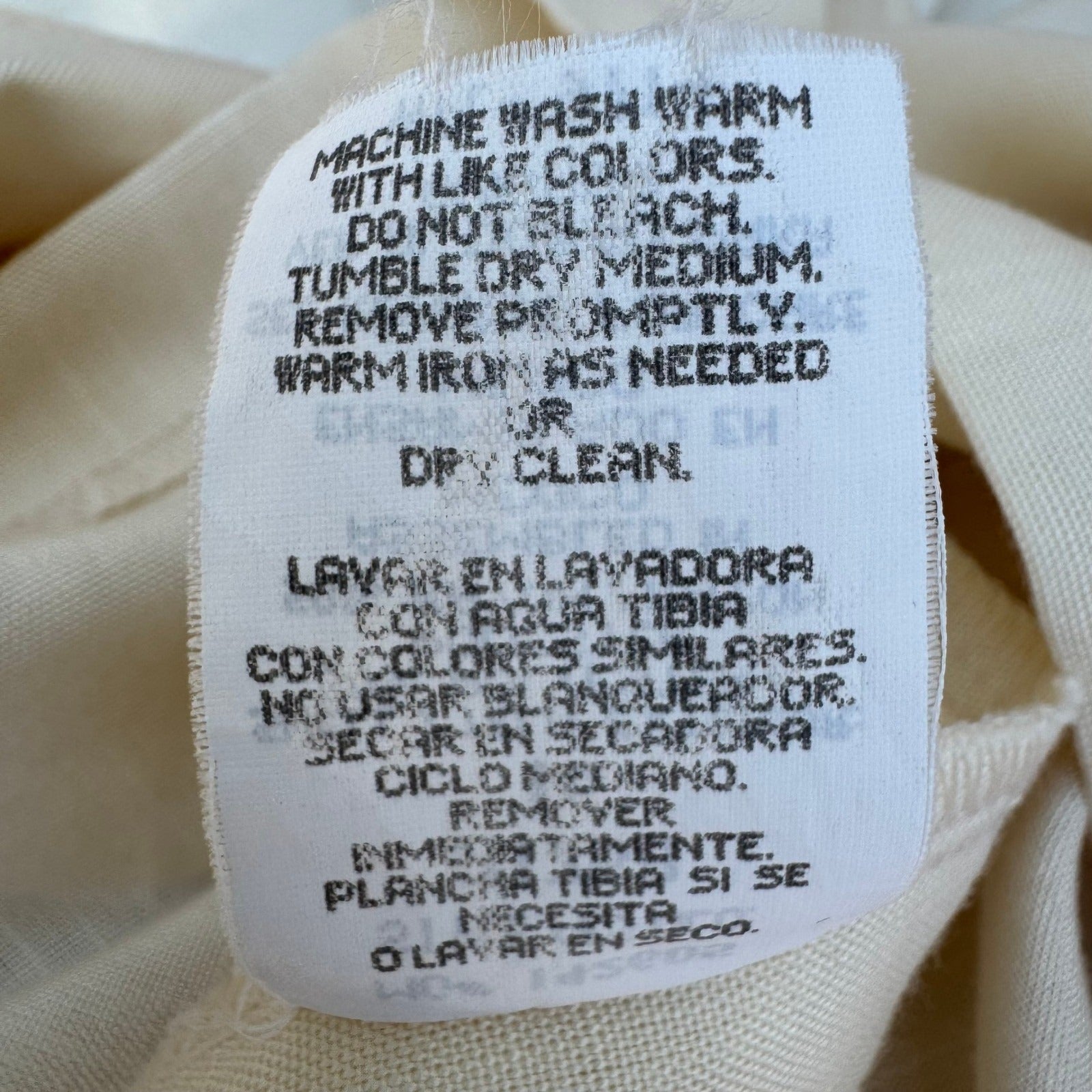 Sag Harbor Vintage 80s 90s Banana Cream Old Money Blazer Jacket 16 Oversized