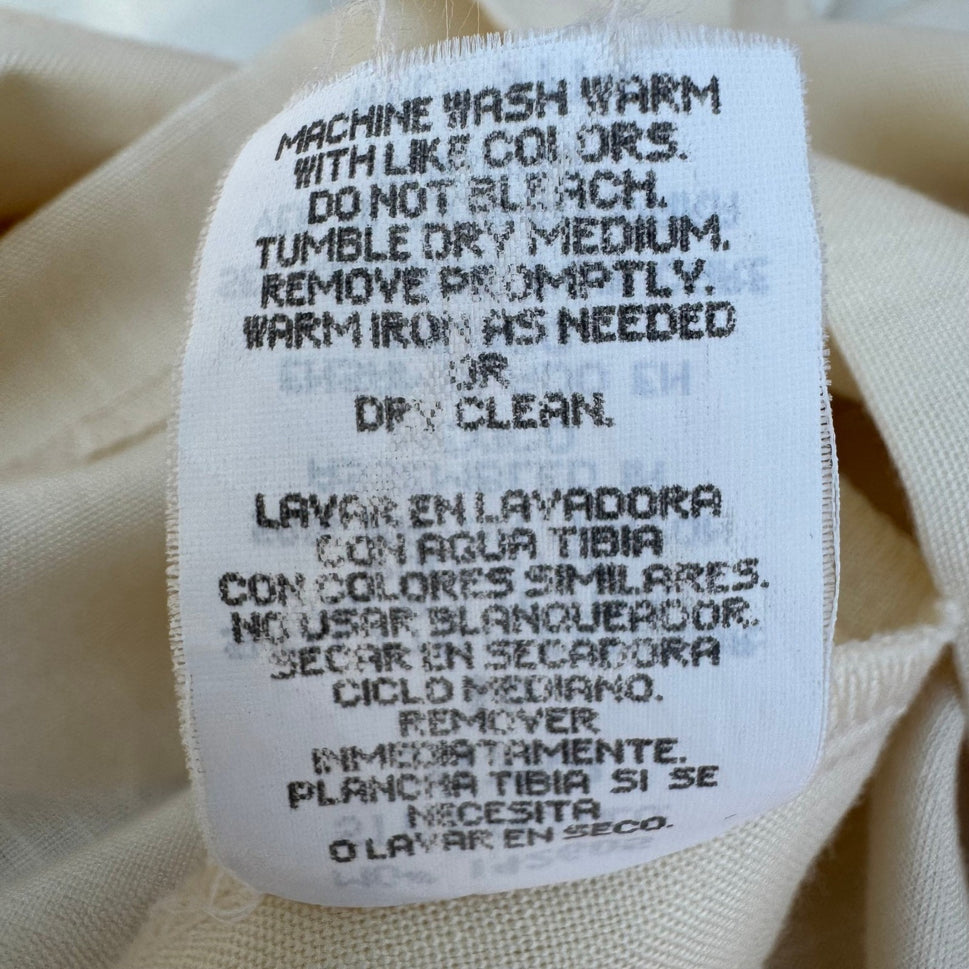 Sag Harbor Vintage 80s 90s Banana Cream Old Money Blazer Jacket 16 Oversized