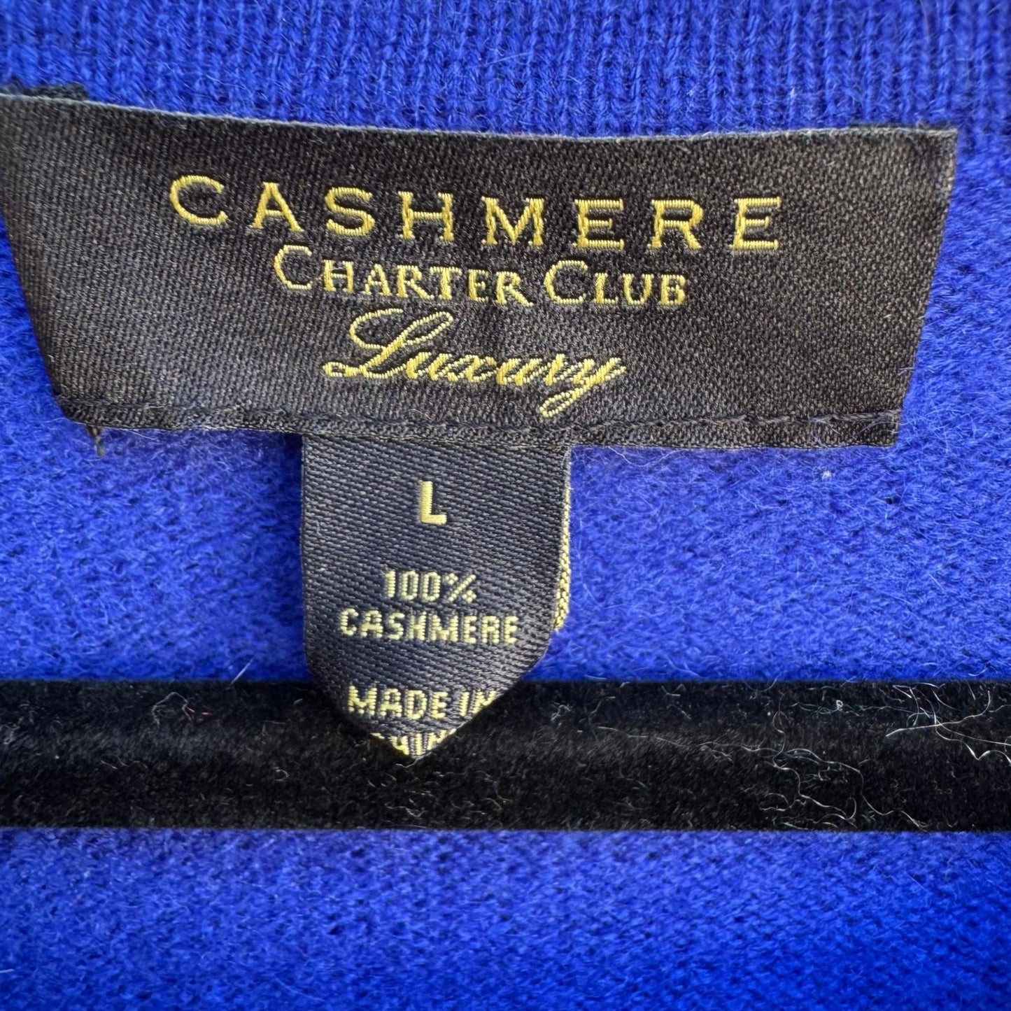Charter Club Luxury Cashmere Minimalist Quiet Luxury Preppy Layering Sweater L