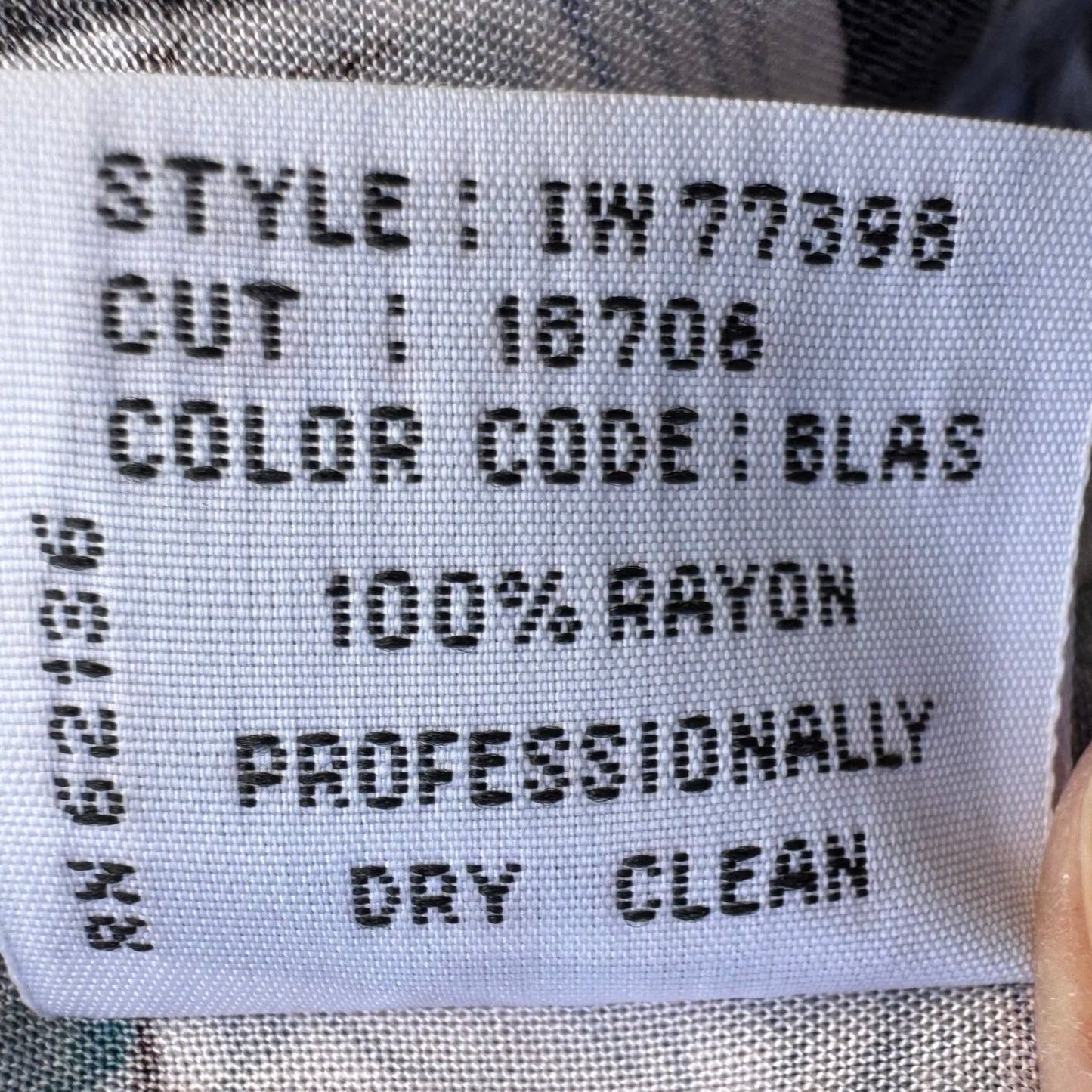 Guess Georges Marciano Vintage 90s Mens S Abstract Rayon Button Down Shirt Blue