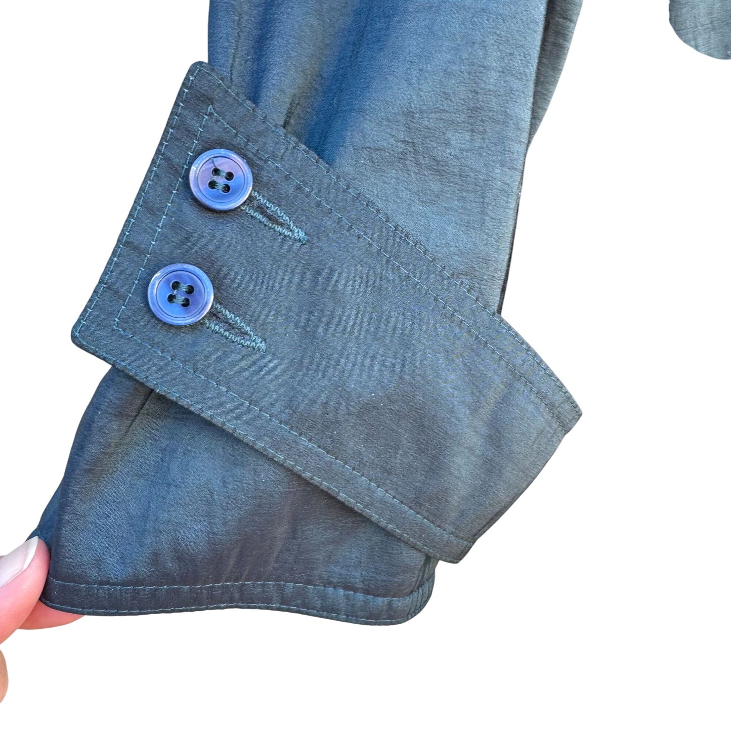 Forecaster Vintage 70s 80s Blue Trench Coat Oversized Long Insulated Belted Rain