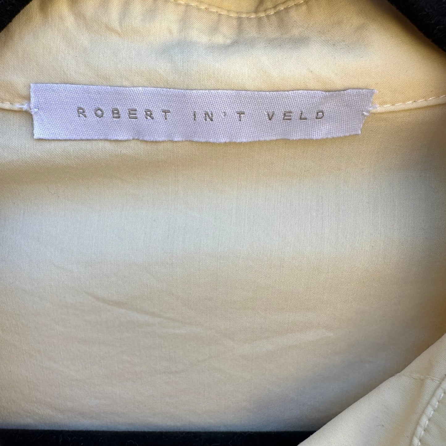 Robert In't Veld Y2K Minimalist Tailored Italian Cotton Fitted French Cuff Shirt