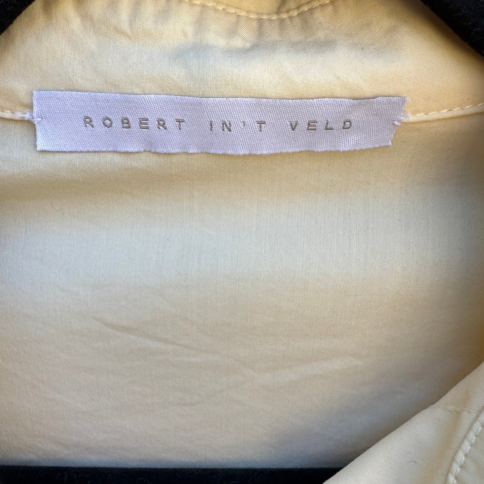 Robert In't Veld Y2K Minimalist Tailored Italian Cotton Fitted French Cuff Shirt