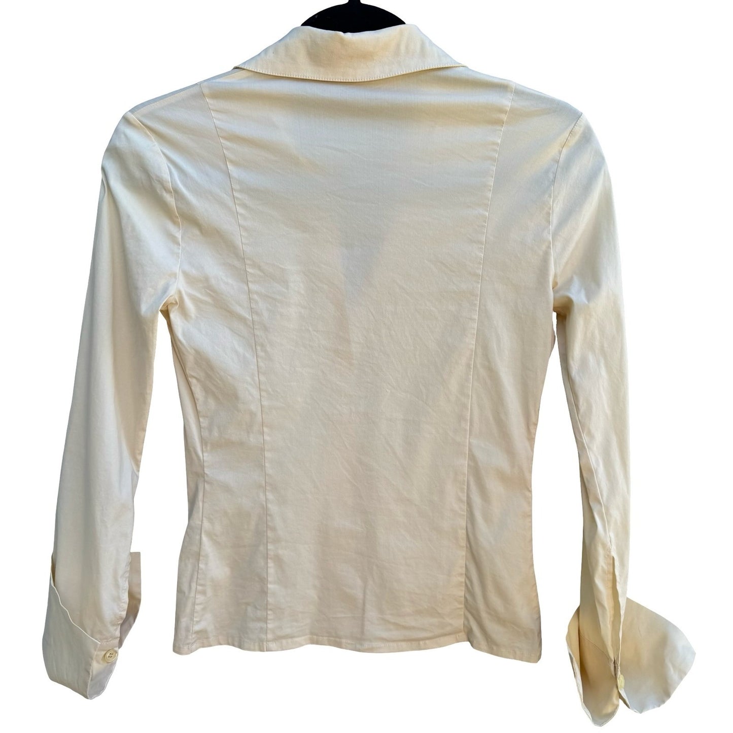 Robert In't Veld Y2K Minimalist Tailored Italian Cotton Fitted French Cuff Shirt