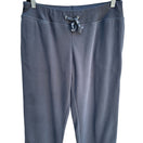 Switch Danskin Now Womens Gray Fleece Elastic Waist Athletic Workout Capri Pants L/G 3 image