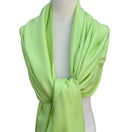 Switch Lime Green Pashmina Shawl Wrap Tassel Fringe Lightweight Scarf Chartreuse Neon 2 image