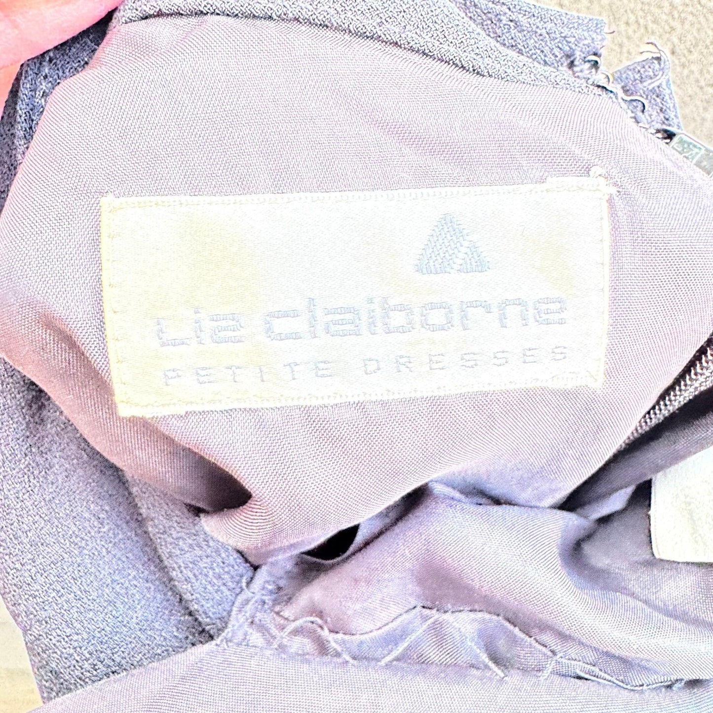 Liz Claiborne Vintage 80s Black Mock Neck Long Sleeve Sheath Dress 4P Minimalist