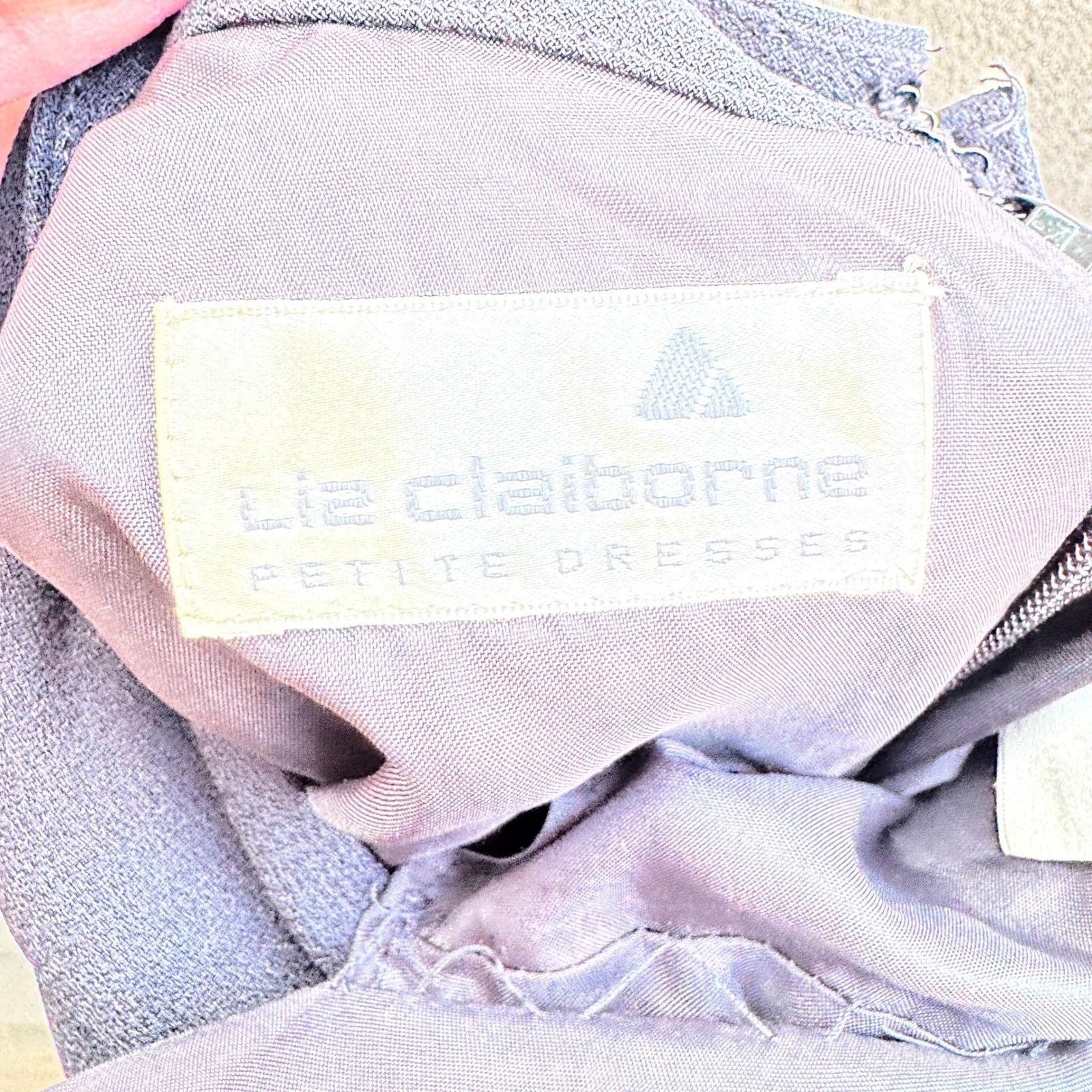 Liz Claiborne Vintage 80s Black Mock Neck Long Sleeve Sheath Dress 4P Minimalist