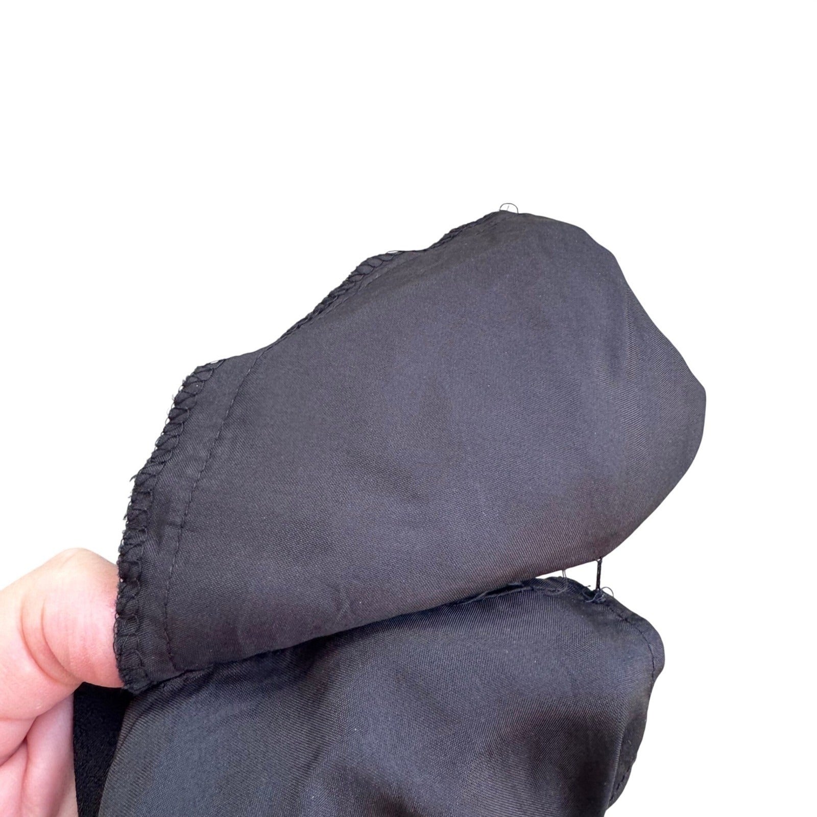 Liz Claiborne Vintage 80s Black Mock Neck Long Sleeve Sheath Dress 4P Minimalist